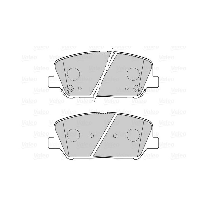 Stabdžių trinkelių rinkinys, diskinis stabdys VALEO 601546