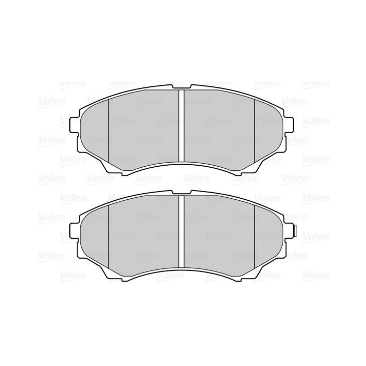 Stabdžių trinkelių rinkinys, diskinis stabdys VALEO 601555