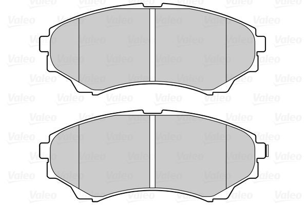 Stabdžių trinkelių rinkinys, diskinis stabdys VALEO 601555