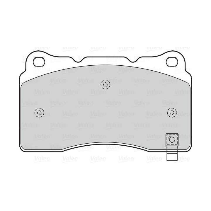 Stabdžių trinkelių rinkinys, diskinis stabdys VALEO 601579