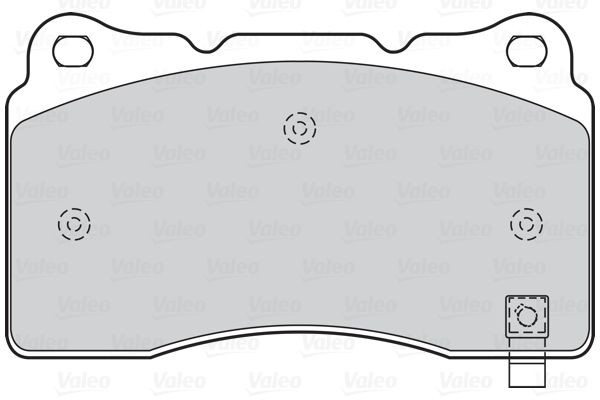 Stabdžių trinkelių rinkinys, diskinis stabdys VALEO 601579