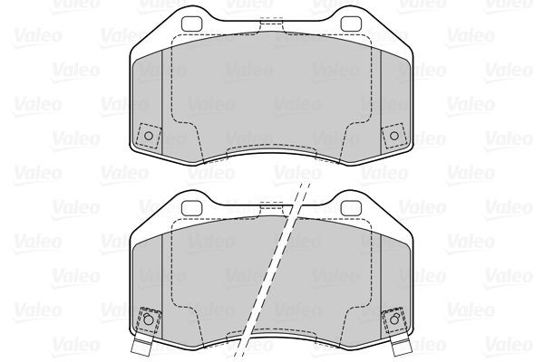 Stabdžių trinkelių rinkinys, diskinis stabdys VALEO 601597