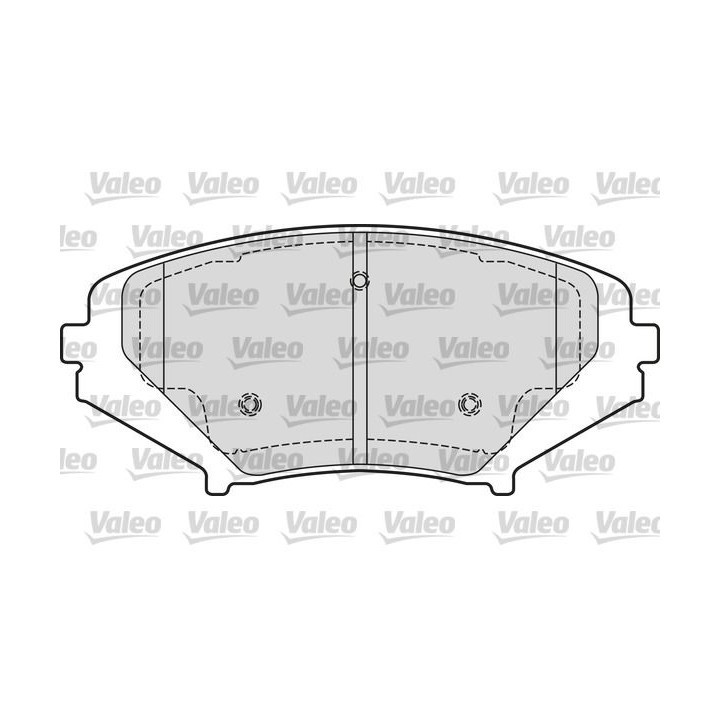 Stabdžių trinkelių rinkinys, diskinis stabdys VALEO 601651