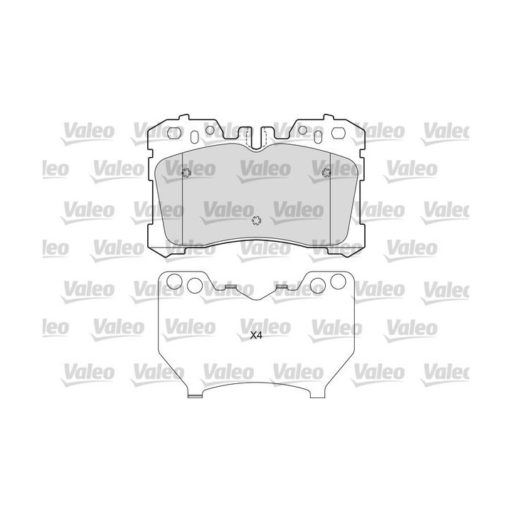 Stabdžių trinkelių rinkinys, diskinis stabdys VALEO 601654