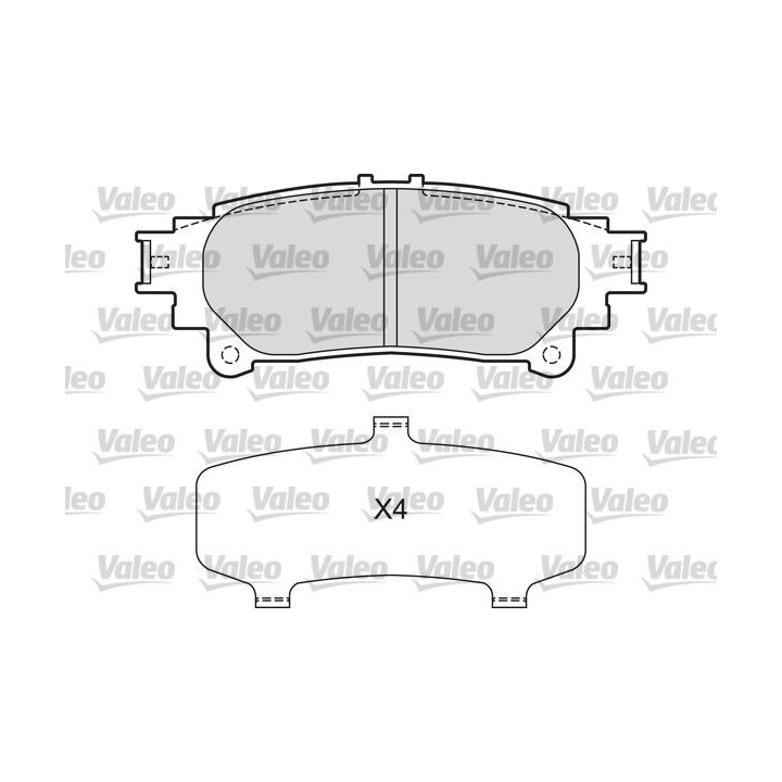 Stabdžių trinkelių rinkinys, diskinis stabdys VALEO 601658
