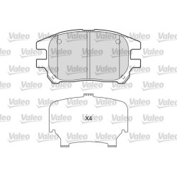 Stabdžių trinkelių rinkinys, diskinis stabdys VALEO 601664