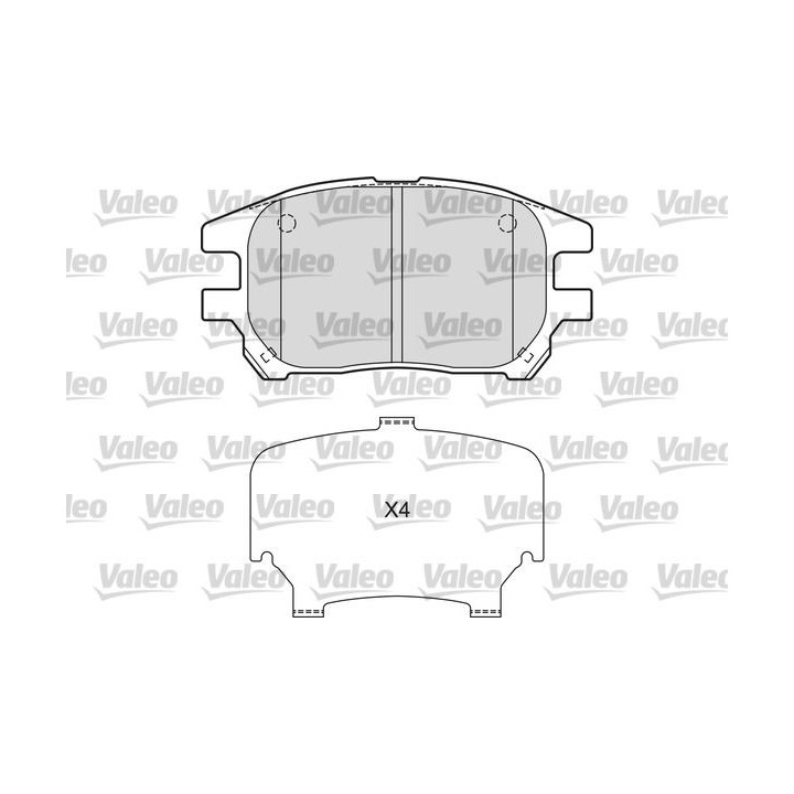 Stabdžių trinkelių rinkinys, diskinis stabdys VALEO 601664