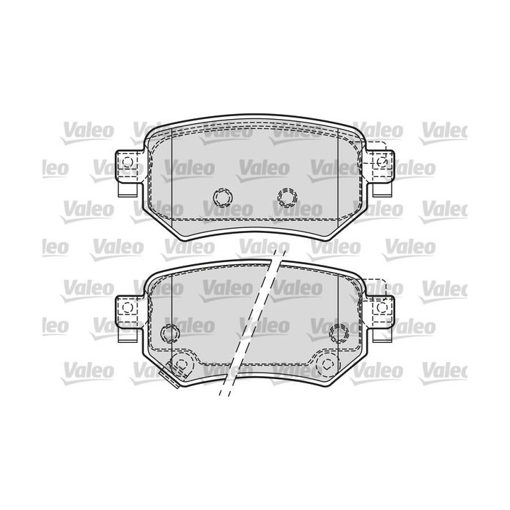 Stabdžių trinkelių rinkinys, diskinis stabdys VALEO 601688