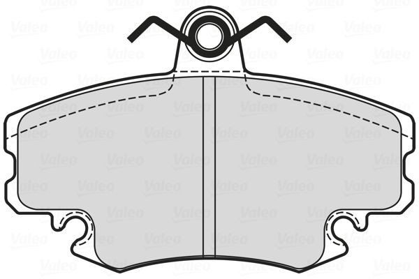 Stabdžių trinkelių rinkinys, diskinis stabdys VALEO 601699