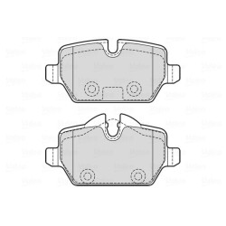 Stabdžių trinkelių rinkinys, diskinis stabdys VALEO 601731