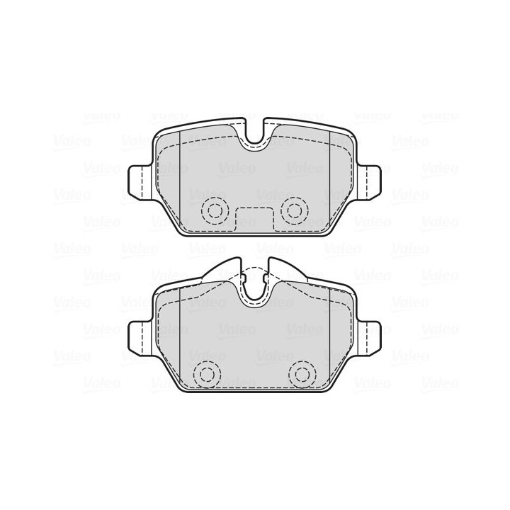 Stabdžių trinkelių rinkinys, diskinis stabdys VALEO 601731