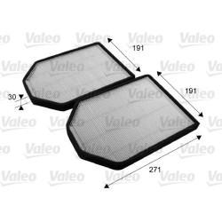 Filtras, salono oras VALEO 698790