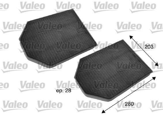 Filtras, salono oras VALEO 698791