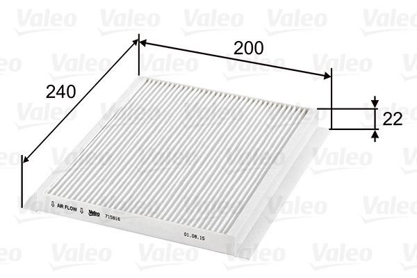 Filtras, salono oras VALEO 715816