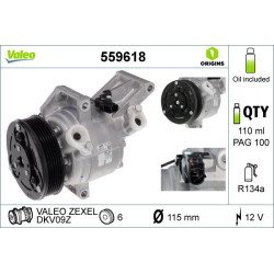 Kompresorius, oro kondicionierius VALEO 559618
