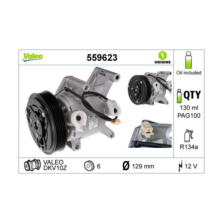 Kompresorius, oro kondicionierius VALEO 559623