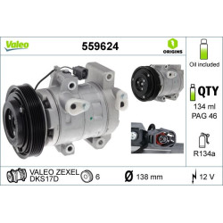 Kompresorius, oro kondicionierius VALEO 559624