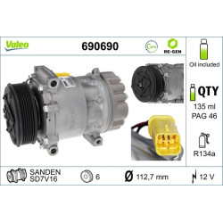 Kompresorius, oro kondicionierius VALEO 690690