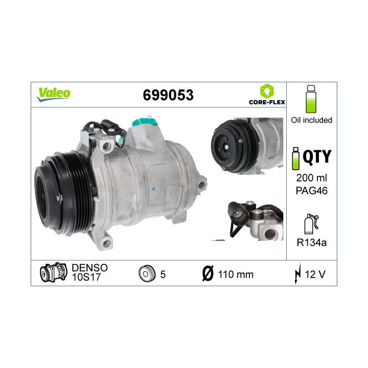 Kompresorius, oro kondicionierius VALEO 699053