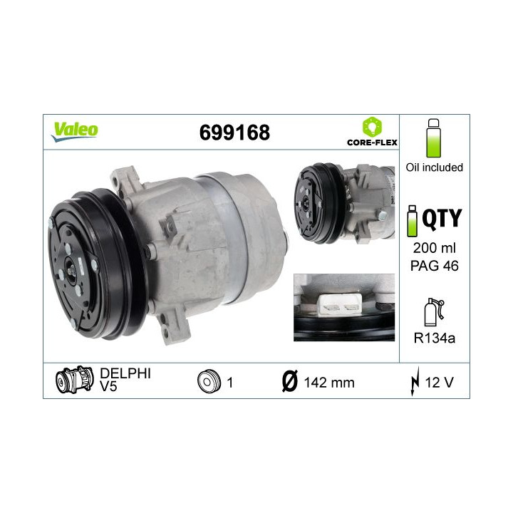 Kompresorius, oro kondicionierius VALEO 699168