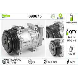 Kompresorius, oro kondicionierius VALEO 699675