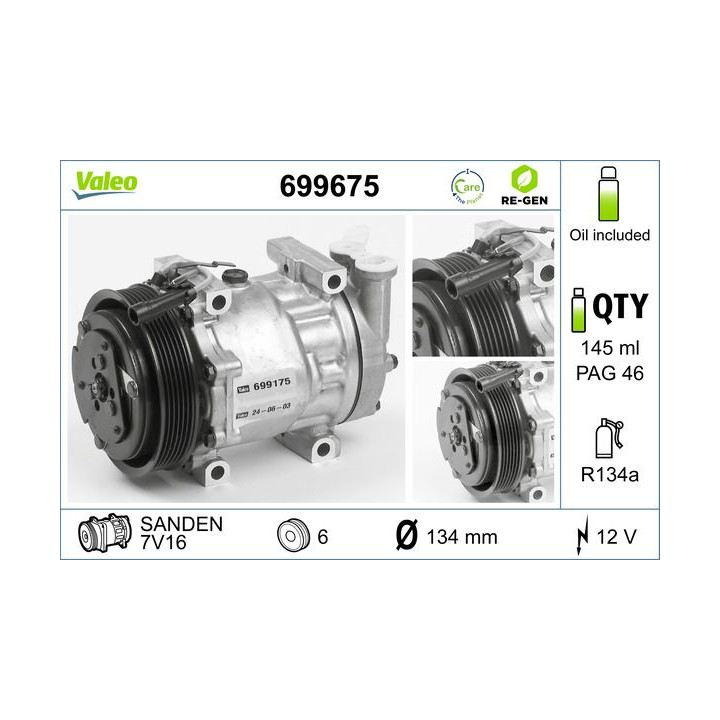 Kompresorius, oro kondicionierius VALEO 699675