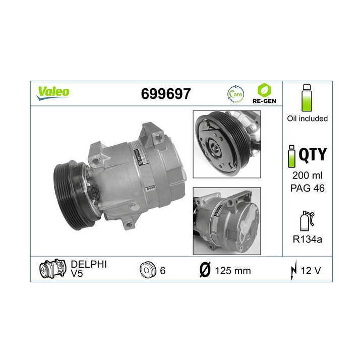 Kompresorius, oro kondicionierius VALEO 699697