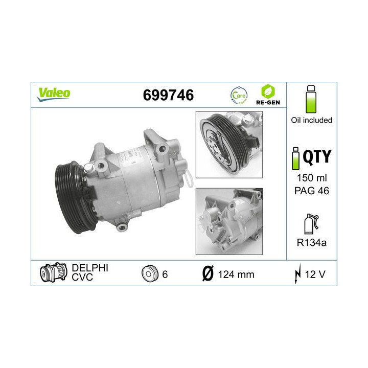 Kompresorius, oro kondicionierius VALEO 699746