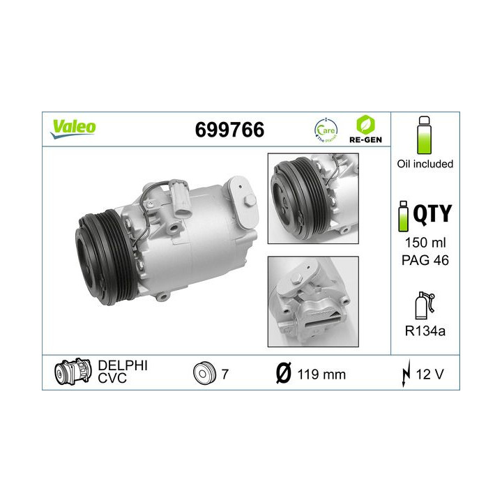 Kompresorius, oro kondicionierius VALEO 699766