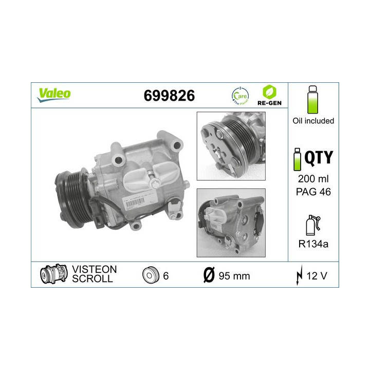 Kompresorius, oro kondicionierius VALEO 699826