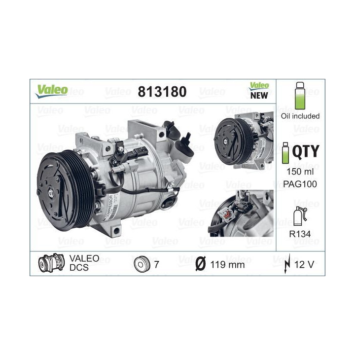 Kompresorius, oro kondicionierius VALEO 813180