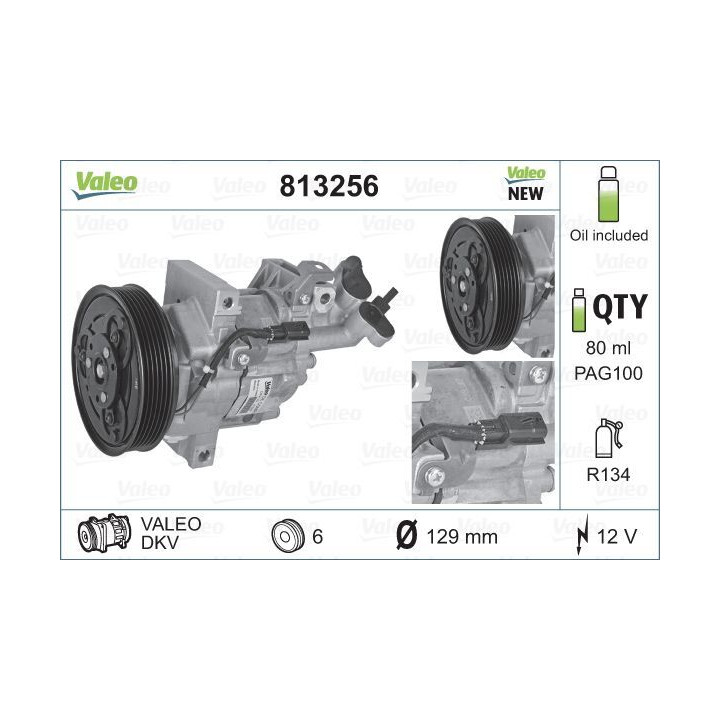 Kompresorius, oro kondicionierius VALEO 813256