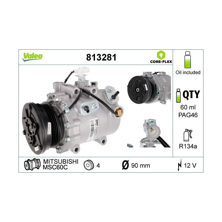 Kompresorius, oro kondicionierius VALEO 813281