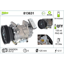 Kompresorius, oro kondicionierius VALEO 813631