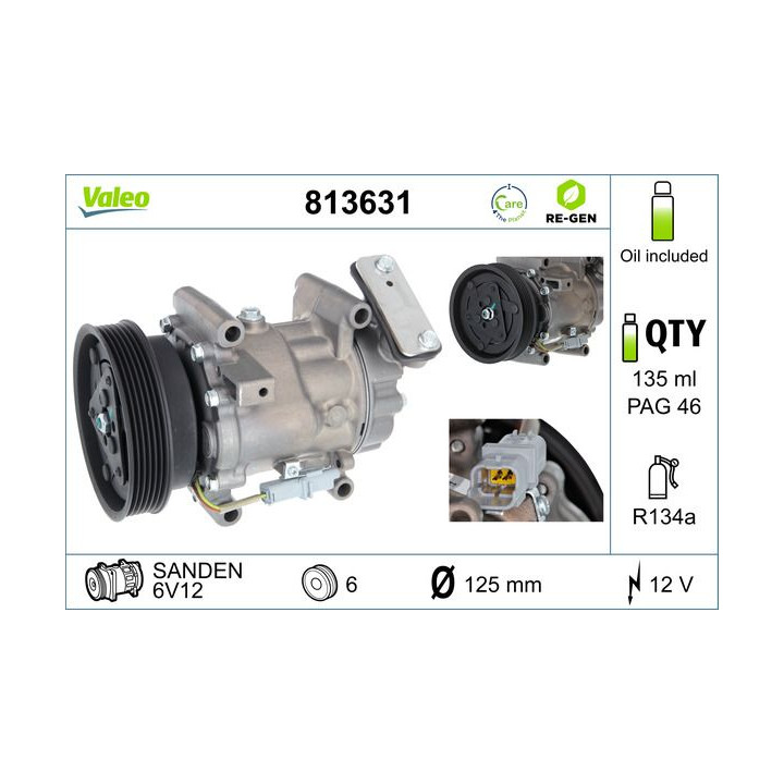 Kompresorius, oro kondicionierius VALEO 813631