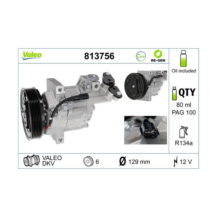 Kompresorius, oro kondicionierius VALEO 813756