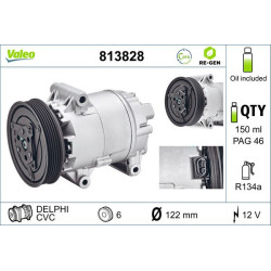 Kompresorius, oro kondicionierius VALEO 813828