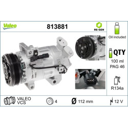 Kompresorius, oro kondicionierius VALEO 813881