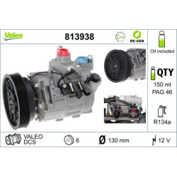 Kompresorius, oro kondicionierius VALEO 813938