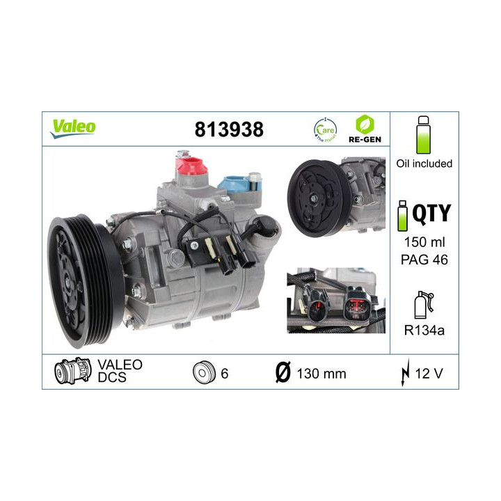 Kompresorius, oro kondicionierius VALEO 813938