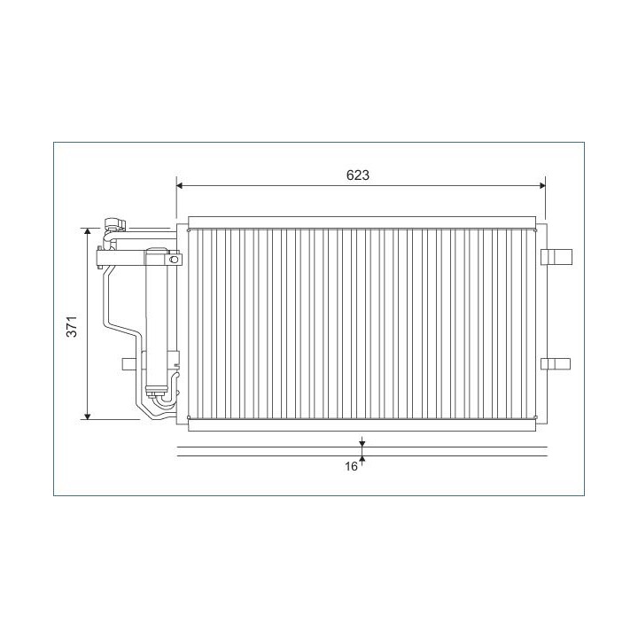 Kondensatorius, oro kondicionierius VALEO 810907