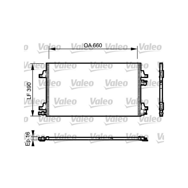 Kondensatorius, oro kondicionierius VALEO 814006