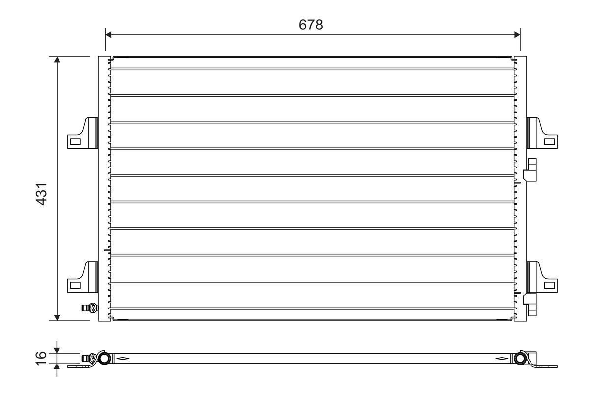 Kondensatorius, oro kondicionierius VALEO 814007