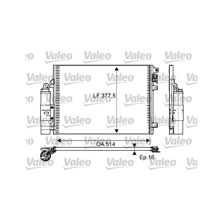 Kondensatorius, oro kondicionierius VALEO 814051