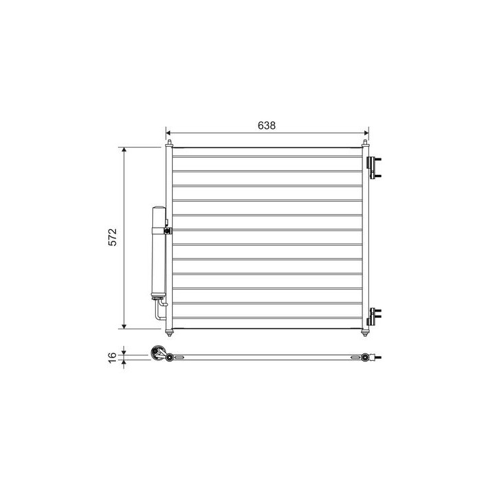Kondensatorius, oro kondicionierius VALEO 814053
