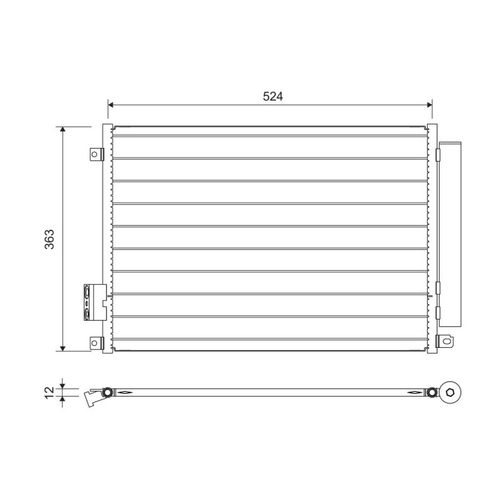Kondensatorius, oro kondicionierius VALEO 814155