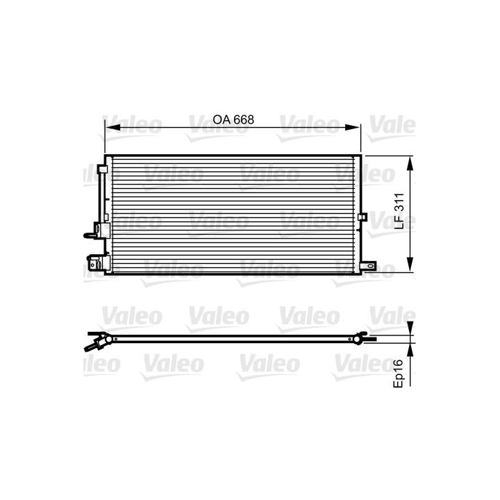 Kondensatorius, oro kondicionierius VALEO 814199