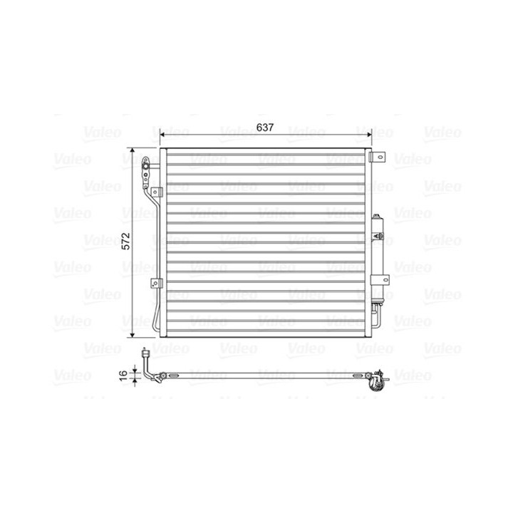 Kondensatorius, oro kondicionierius VALEO 814200