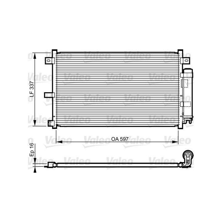 Kondensatorius, oro kondicionierius VALEO 814227