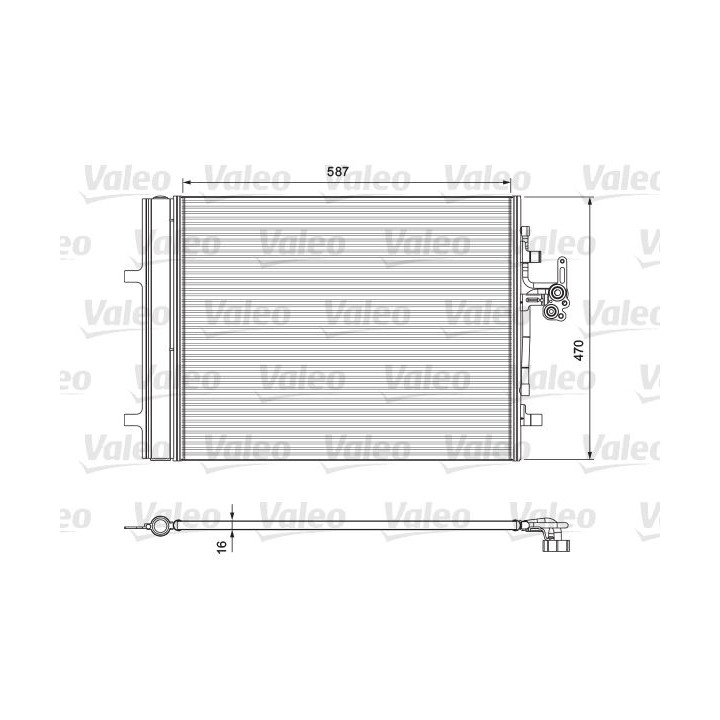 Kondensatorius, oro kondicionierius VALEO 814318